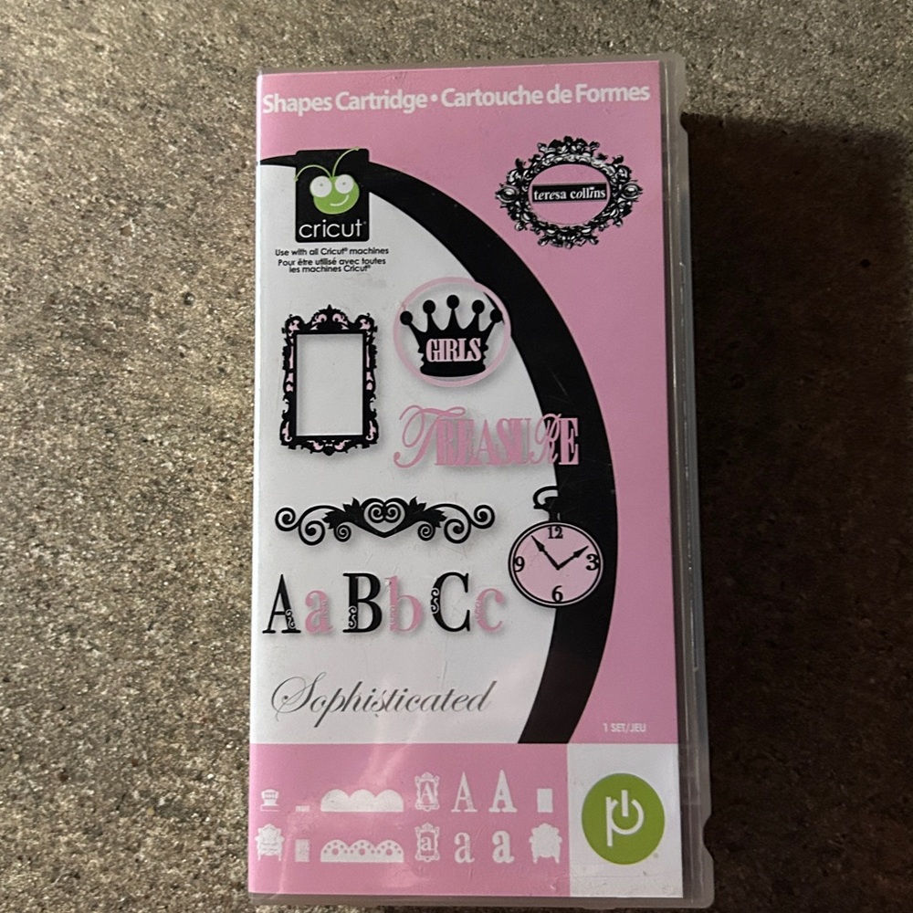 Cricut Shapes Cartridge with Pink and Black Motifs